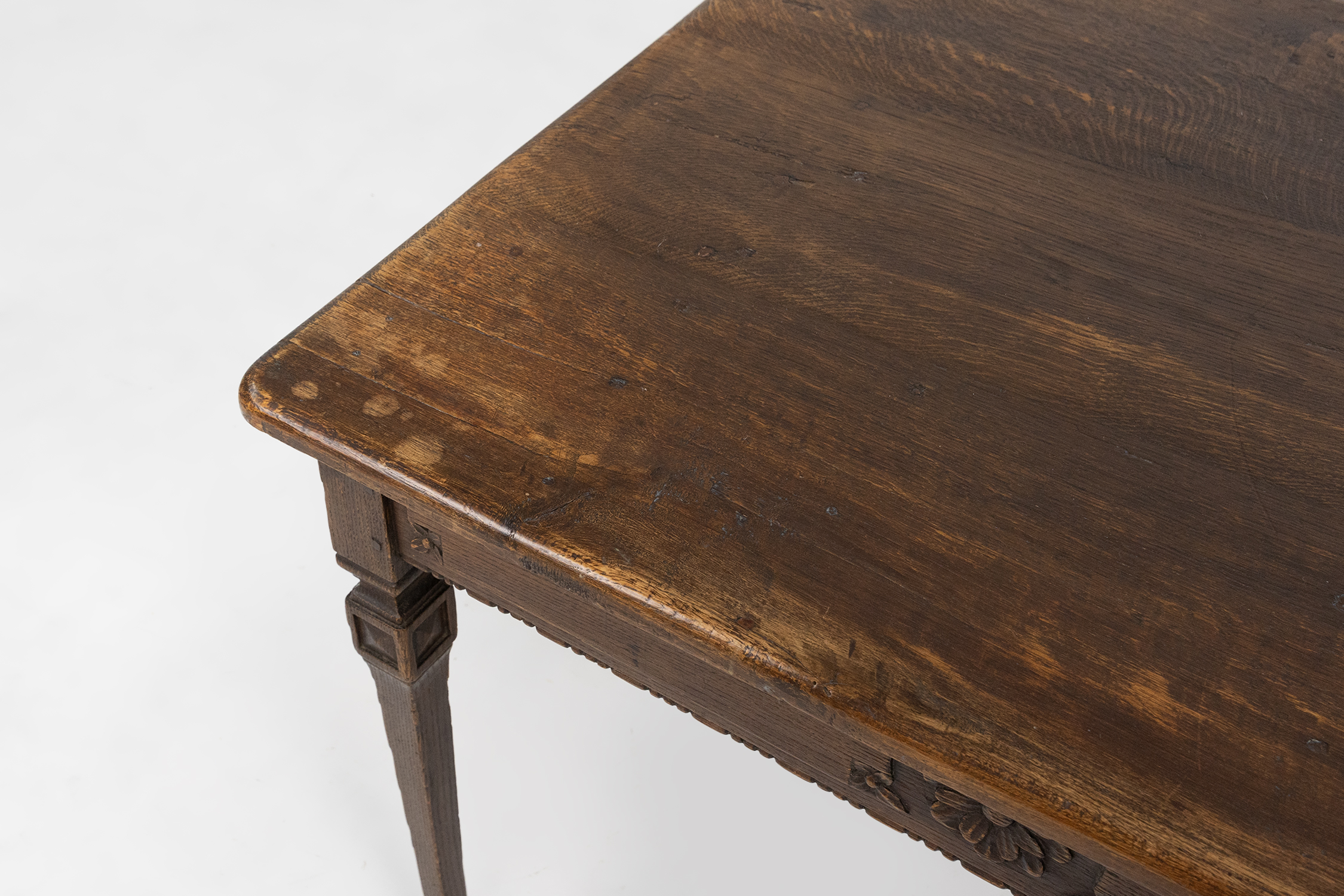 French rustic mid-century side table in wood ca. 1850thumbnail